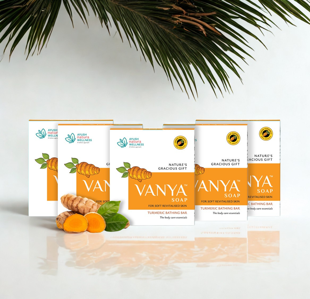 Vanya Turmeric Soap (Pack of 5) – Natural Skin Brightening & Anti-Acne Formula