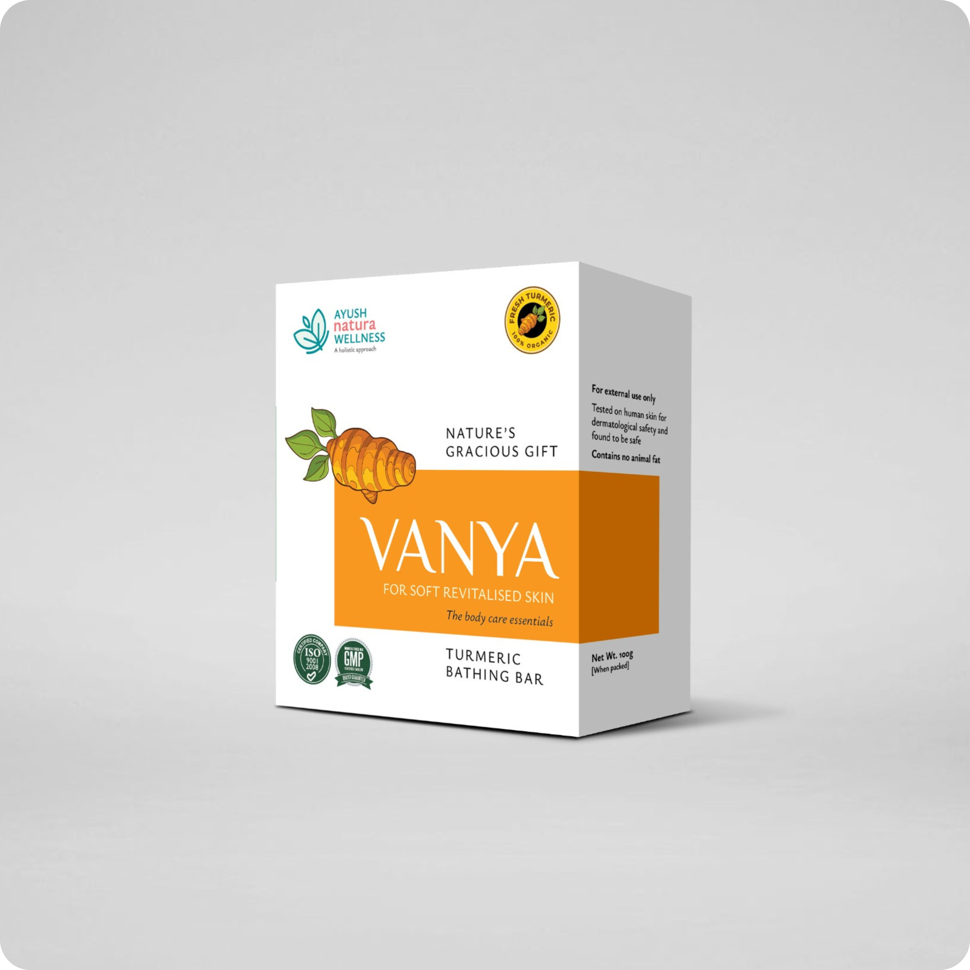 Vanya Turmeric Soap (Pack of 5) – Natural Skin Brightening & Anti-Acne Formula
